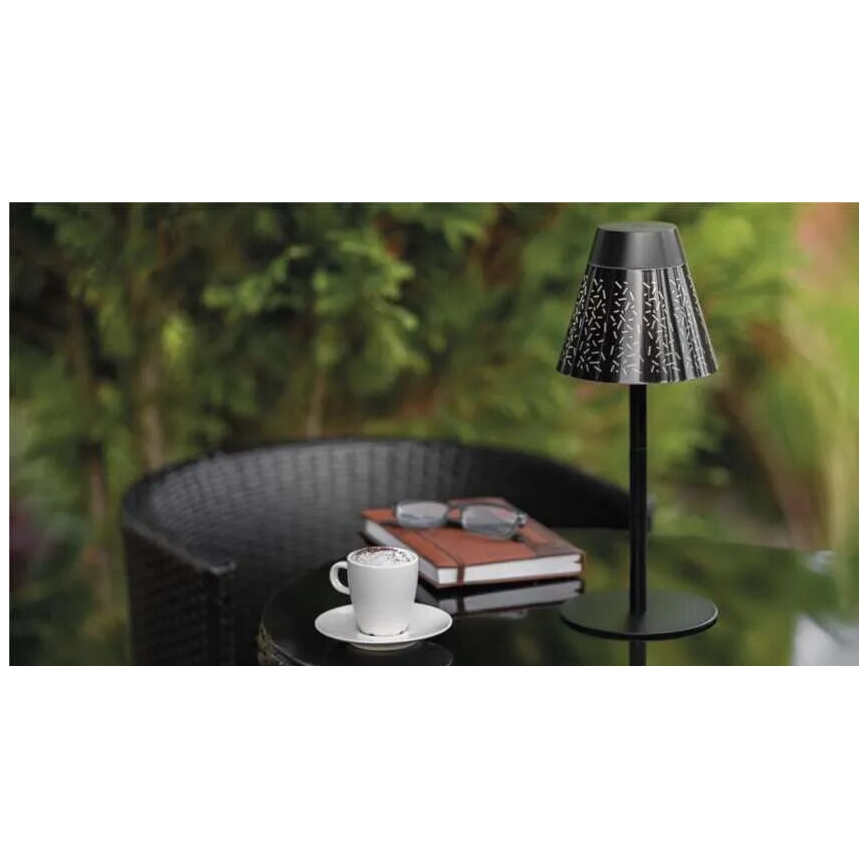 Lámpara de mesa LED de exterior recargable y regulable LED/4,2W/5V 2200mAh IP44