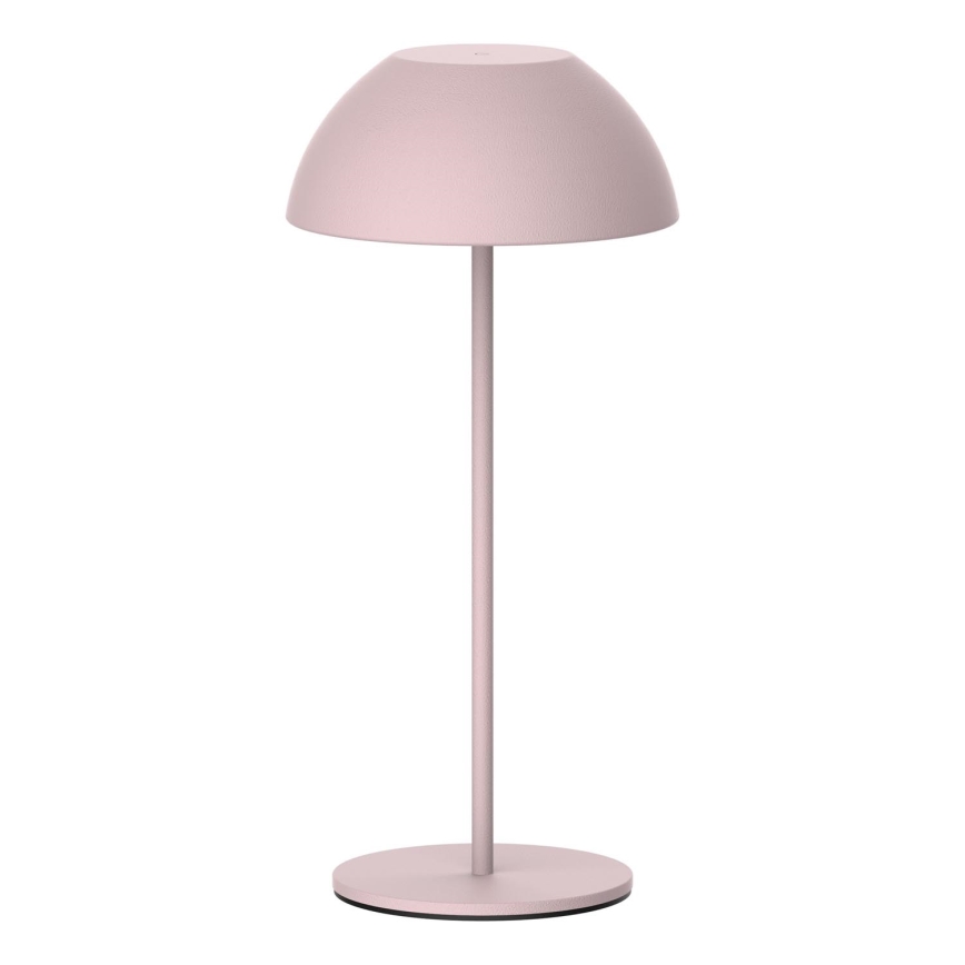 Lámpara de mesa LED de exterior táctil regulable TANZANIA LED/1,8W/5V USB 1800 mAh IP44 rosa