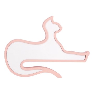Lámpara de mesa LED para niños CAT LED/13W/230V rosa