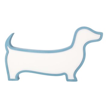 Lámpara de mesa LED para niños DOG LED/12W/230V azul