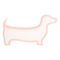 Lámpara de mesa LED para niños DOG LED/12W/230V rosa