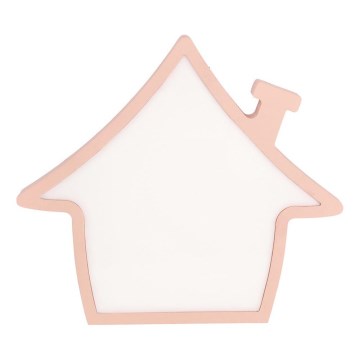 Lámpara de mesa LED para niños HOUSE LED/10W/230V rosa