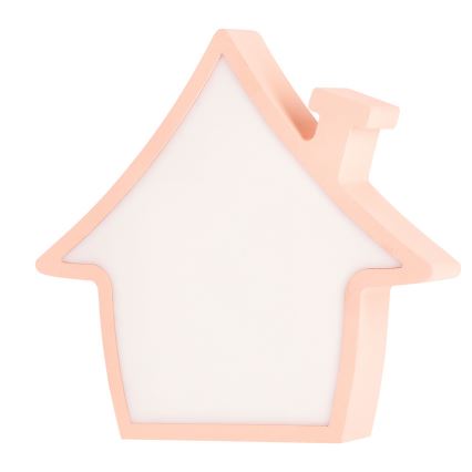 Lámpara de mesa LED para niños HOUSE LED/10W/230V rosa
