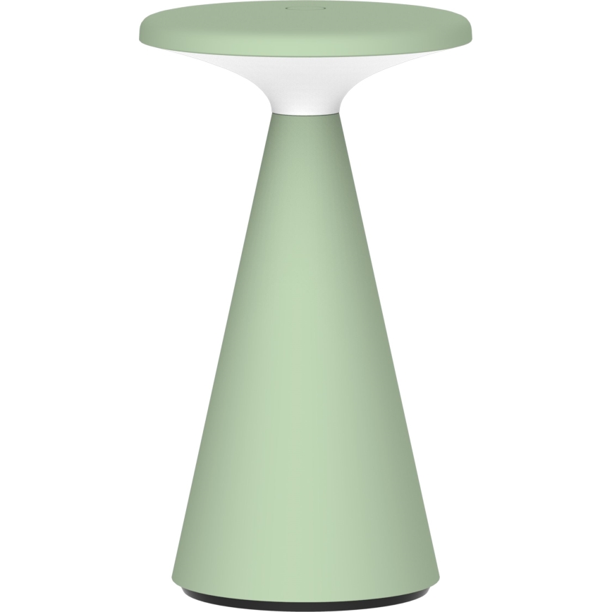 Lámpara de mesa exterior LED regulable táctil PAROS LED/1,8W/5V USB 1800 mAh IP44 verde