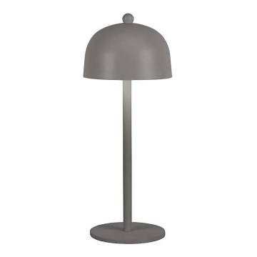Lámpara de mesa LED recargable con atenuador táctil LED/1W/5V 3000-6000K 1800 mAh gris