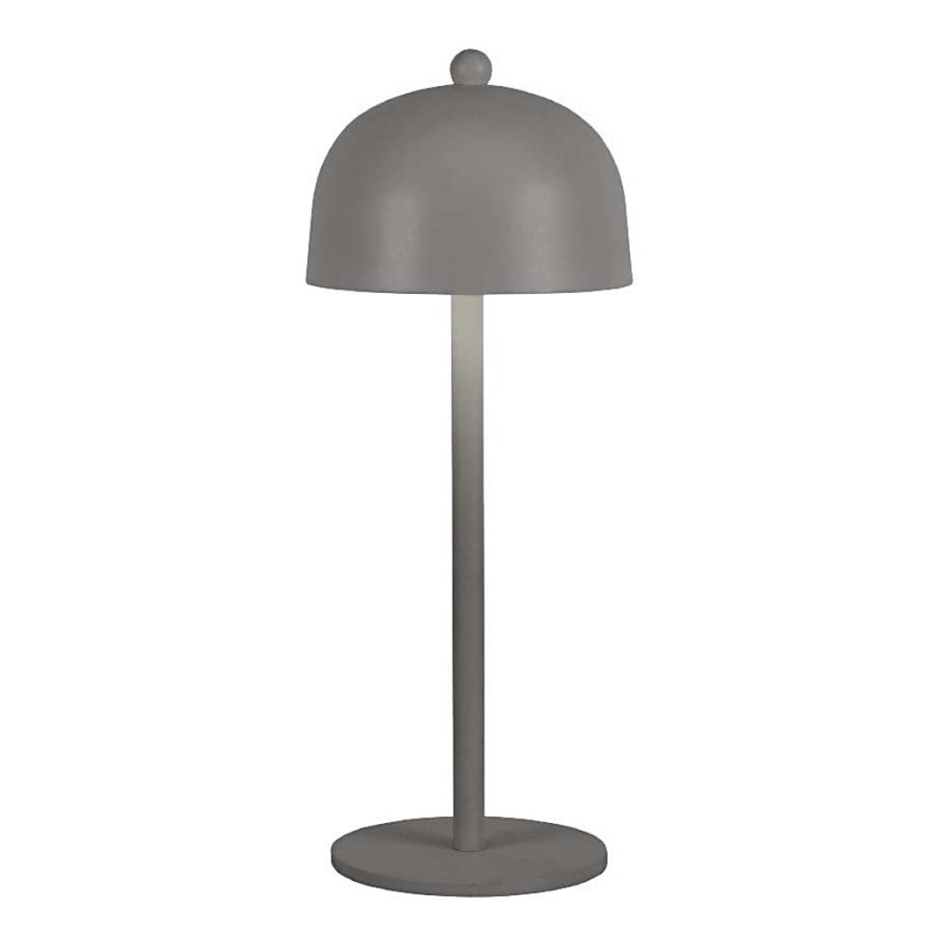 Lámpara de mesa LED recargable con atenuador táctil LED/1W/5V 3000-6000K 1800 mAh gris