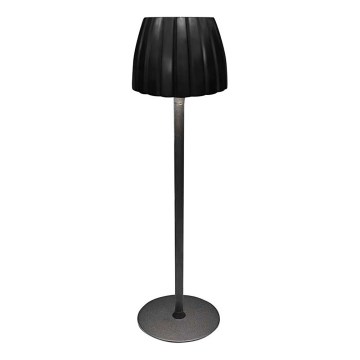 Lámpara de mesa LED recargable con atenuador táctil LED/2,7W/5V 3000/4000/6000K 1800 mAh negra