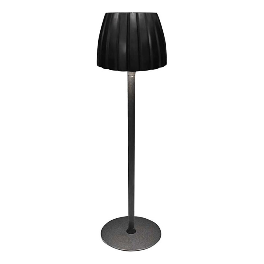 Lámpara de mesa LED recargable con atenuador táctil LED/2,7W/5V 3000/4000/6000K 1800 mAh negra