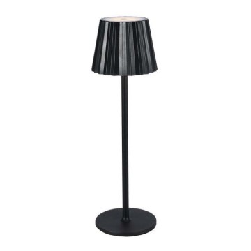 Lámpara de mesa LED recargable con atenuador táctil LED/4W/5V 3000-6000K 1800 mAh negra