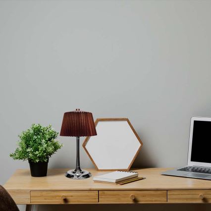 LED Lámpara de mesa táctil recargable y regulable LED/1,5W/5V 3000/4000/6000K 1800 mAh marrón