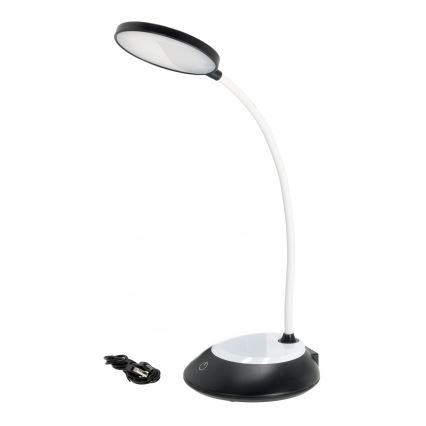 Lámpara de mesa LED recargable y regulable VISUA LED/5W/5V 3000-5000K negro
