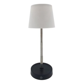 Lámpara de mesa LED regulable con control táctil LED/3W/5V USB 800 mAh blanca
