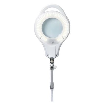 Lámpara de mesa LED regulable con lupa LED/10W/230V blanco
