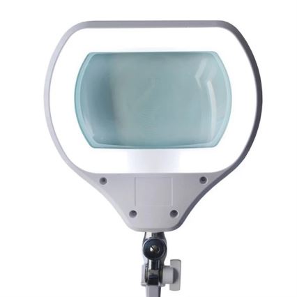 Lámpara de mesa LED regulable con lupa LED/12W/230V blanco