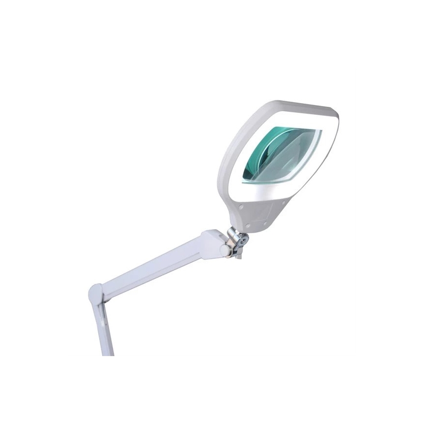 Lámpara de mesa LED regulable con lupa LED/12W/230V blanco