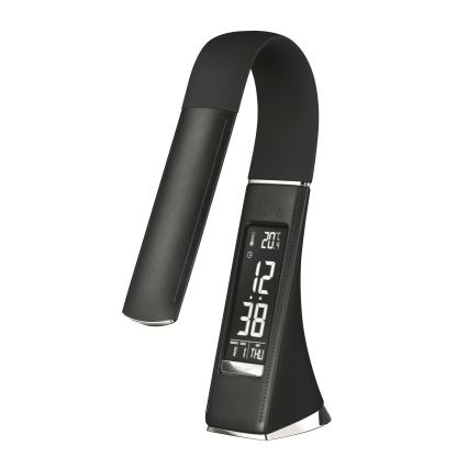 LED Lámpara de sobremesa táctil regulable con pantalla LED/10W/5V negra