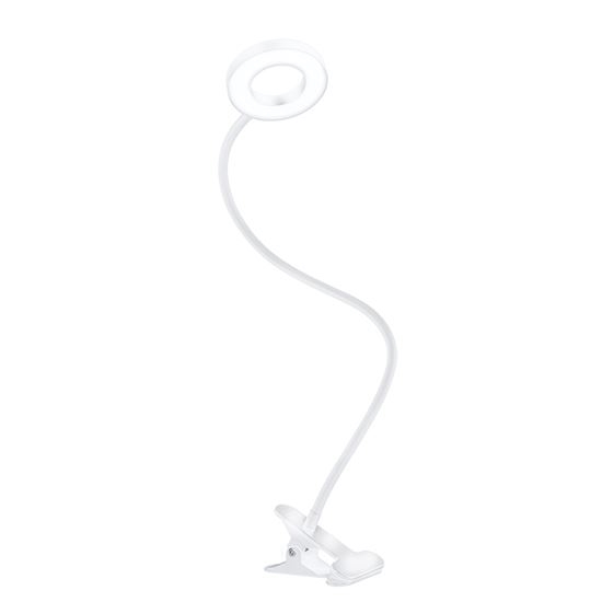 Lámpara de mesa LED regulable con pinza LED/8W/230V 3000/4000/5000K blanca