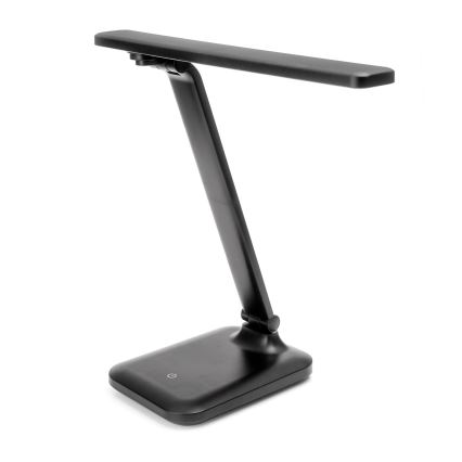 Lámpara de mesa LED regulable con puerto USB REMUS LED/5W/230V negra