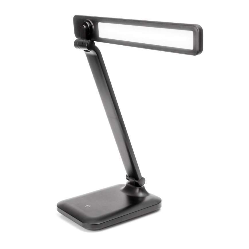 Lámpara de mesa LED regulable con puerto USB REMUS LED/5W/230V negra