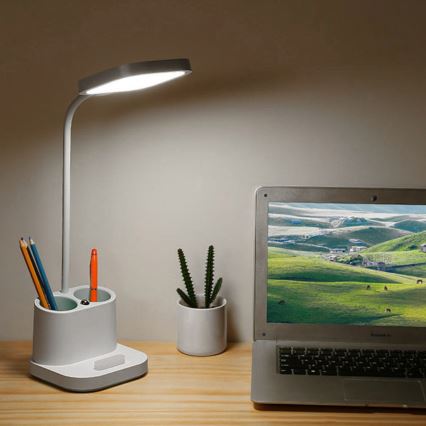 Lámpara de mesa LED regulable con soporte y power bank LED/5W/5V 2400mAh