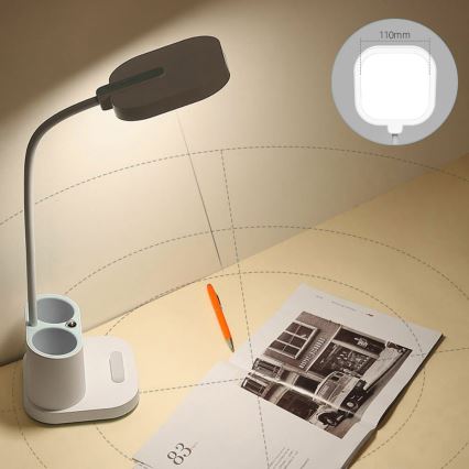 Lámpara de mesa LED regulable con soporte y power bank LED/5W/5V 2400mAh