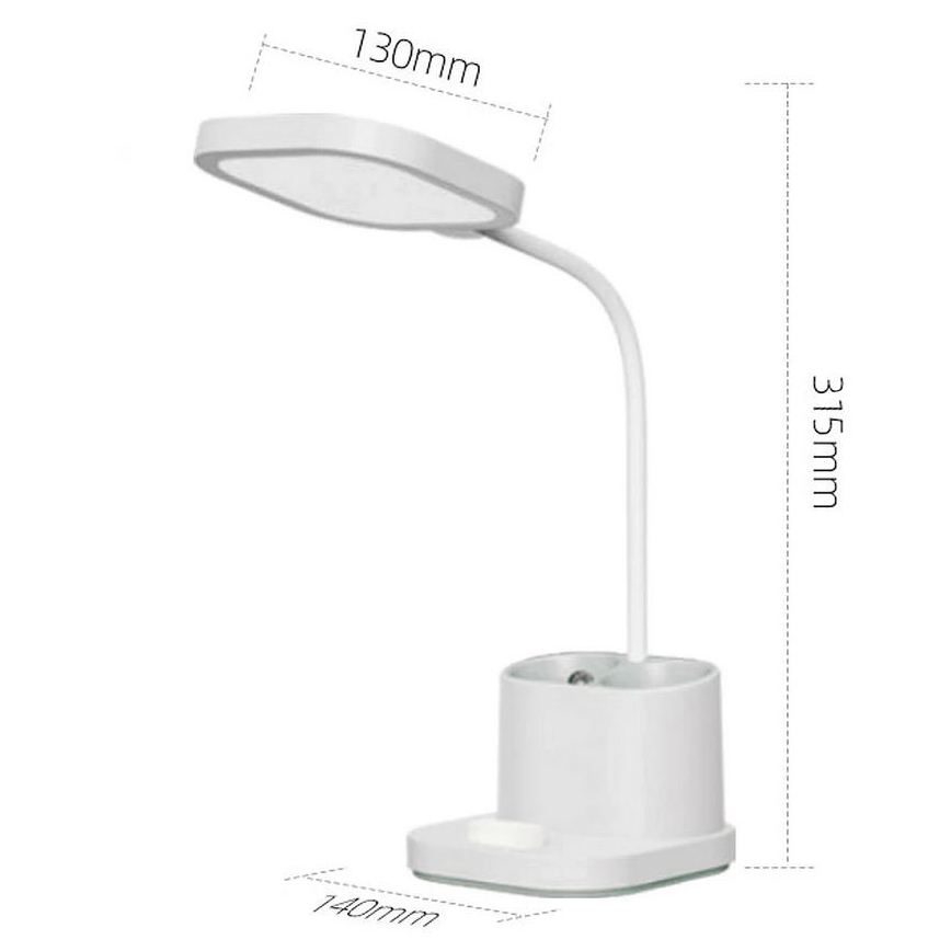 Lámpara de mesa LED regulable con soporte y power bank LED/5W/5V 2400mAh