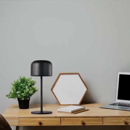 LED Lámpara de mesa táctil recargable y regulable LED/1,5W/5V 2700-5700K IP54 2200 mAh negro