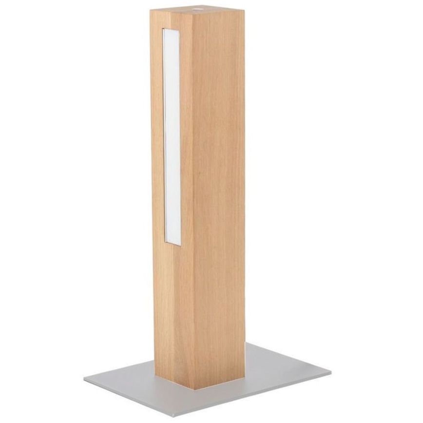 Lámpara de mesa LED regulable LEON LED/9W/230V roble