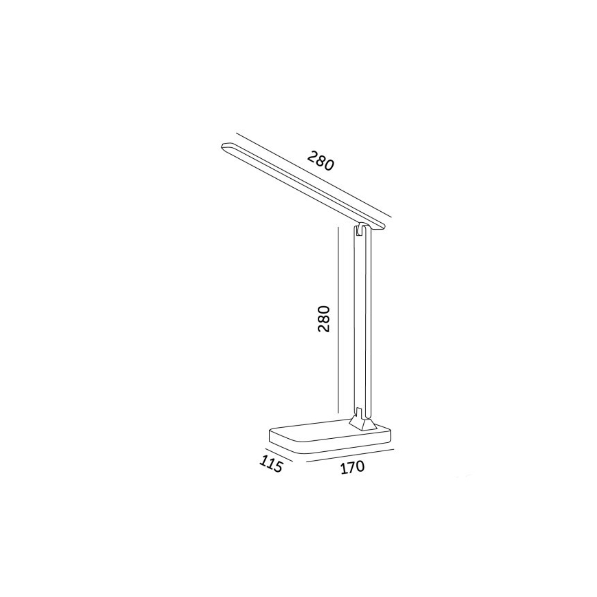 Lámpara de mesa LED regulable NOBLITE N LED/7W/230V 3000/4000/6500K blanca