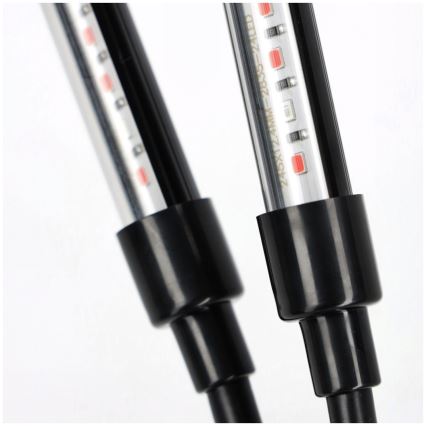 Lámpara de mesa LED regulable y flexible para cultivo de plantas VITARO 4xLED/10W/230V negra