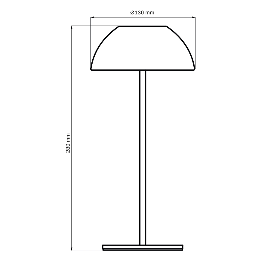 Lámpara de mesa LED de exterior táctil regulable TANZANIA LED/1,8W/5V USB 1800 mAh IP44 rosa
