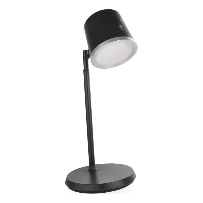 Lámpara de mesa LED regulable y recargable 4en1 LED/6W/3,7V 3000K/4000K/6500K 1500mAh negro