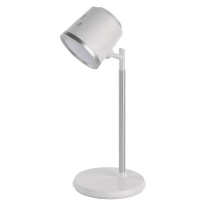 Lámpara de mesa LED regulable y recargable 4en1 LED/6W/3,7V 3000K/4000K/6500K 1500mAh blanco