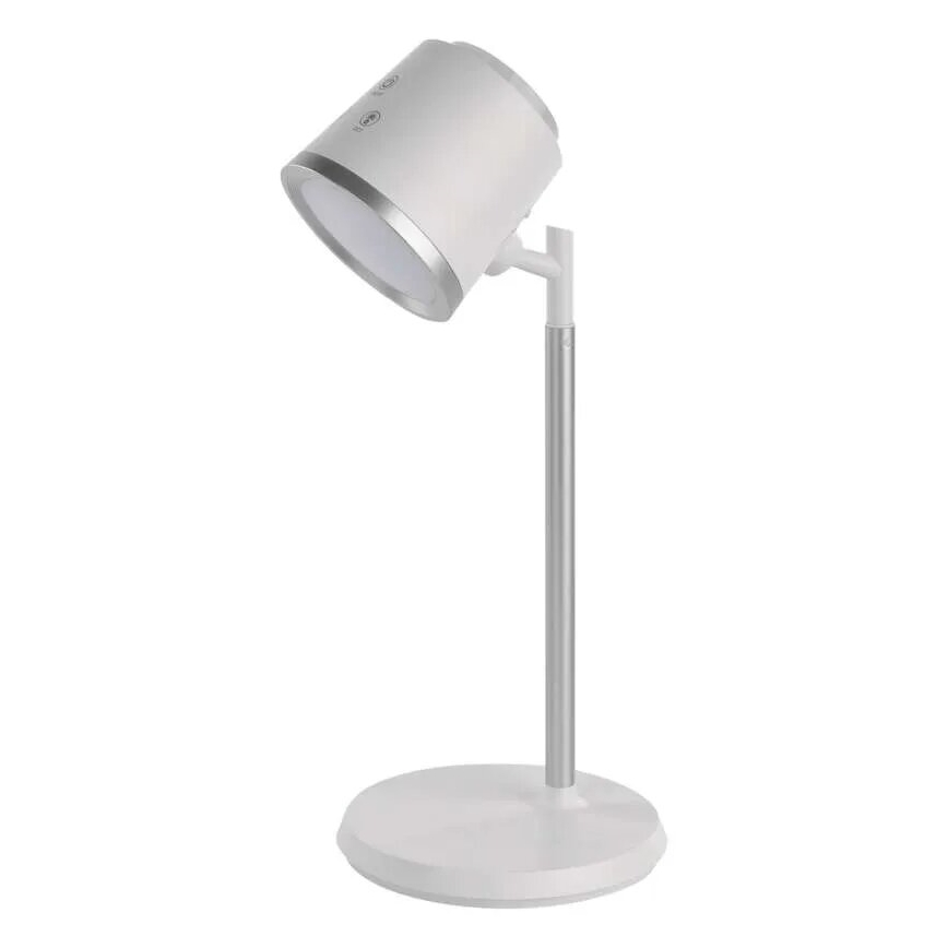 Lámpara de mesa LED regulable y recargable 4en1 LED/6W/3,7V 3000K/4000K/6500K 1500mAh blanco