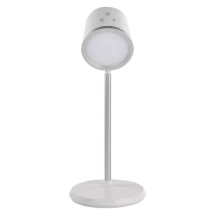 Lámpara de mesa LED regulable y recargable 4en1 LED/6W/3,7V 3000K/4000K/6500K 1500mAh blanco