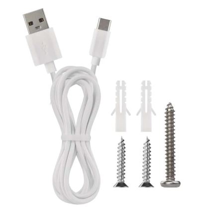 Lámpara de mesa LED regulable y recargable 4en1 LED/6W/3,7V 3000K/4000K/6500K 1500mAh blanco