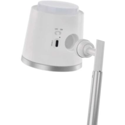 Lámpara de mesa LED regulable y recargable 4en1 LED/6W/3,7V 3000K/4000K/6500K 1500mAh blanco