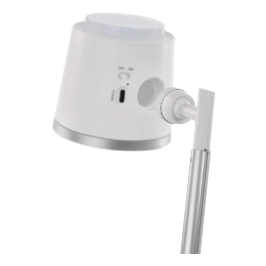 Lámpara de mesa LED regulable y recargable 4en1 LED/6W/3,7V 3000K/4000K/6500K 1500mAh blanco