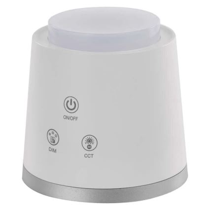 Lámpara de mesa LED regulable y recargable 4en1 LED/6W/3,7V 3000K/4000K/6500K 1500mAh blanco