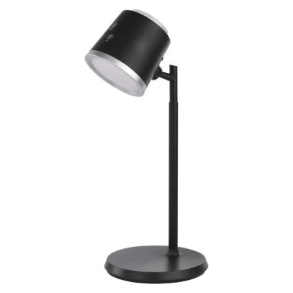 Lámpara de mesa LED regulable y recargable 4en1 LED/6W/3,7V 3000K/4000K/6500K 1500mAh negro
