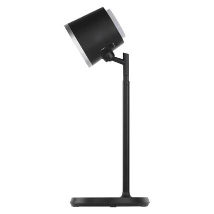 Lámpara de mesa LED regulable y recargable 4en1 LED/6W/3,7V 3000K/4000K/6500K 1500mAh negro