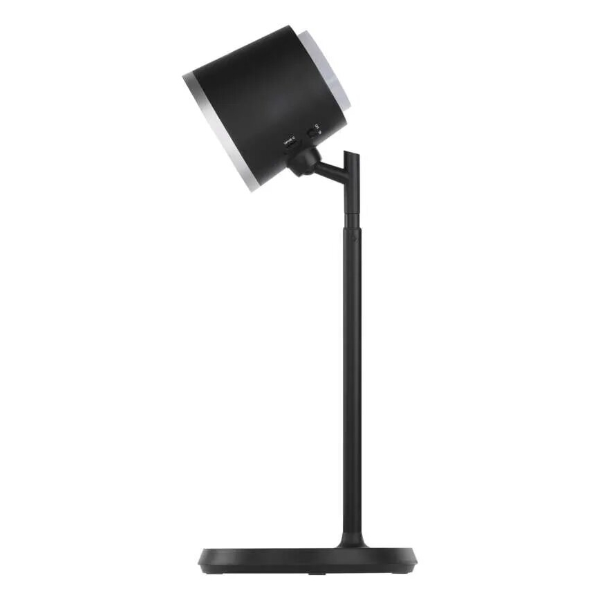 Lámpara de mesa LED regulable y recargable 4en1 LED/6W/3,7V 3000K/4000K/6500K 1500mAh negro