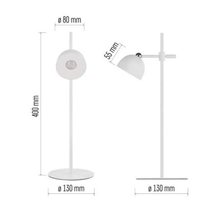 Lámpara de mesa LED regulable y recargable magnética 4en1 LED/4,2W/3,7V 4000K 1200mAh blanco