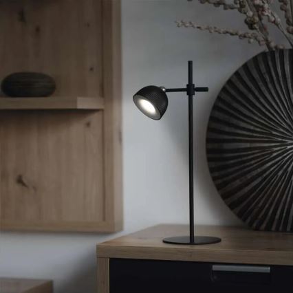 Lámpara de mesa LED regulable y recargable magnética 4en1 LED/4,2W/3,7V 4000K 1200mAh negro