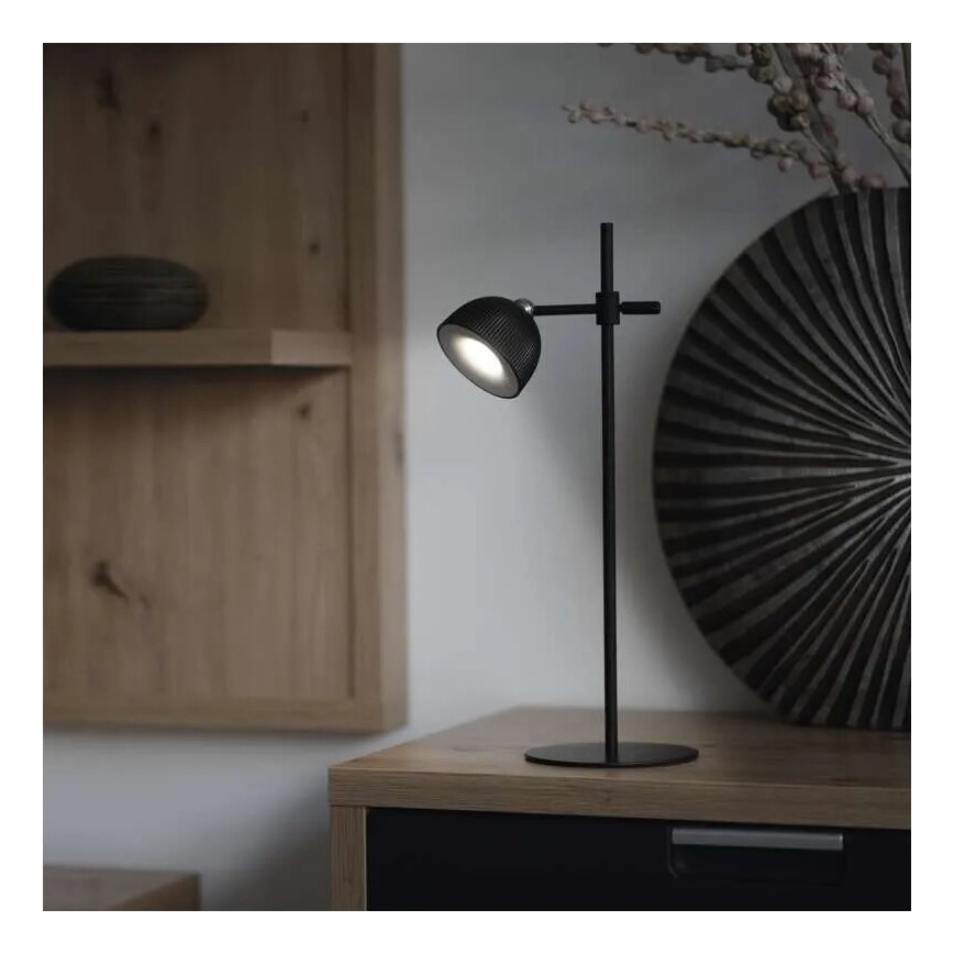 Lámpara de mesa LED regulable y recargable magnética 4en1 LED/4,2W/3,7V 4000K 1200mAh negro