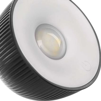 Lámpara de mesa LED regulable y recargable magnética 4en1 LED/4,2W/3,7V 4000K 1200mAh negro