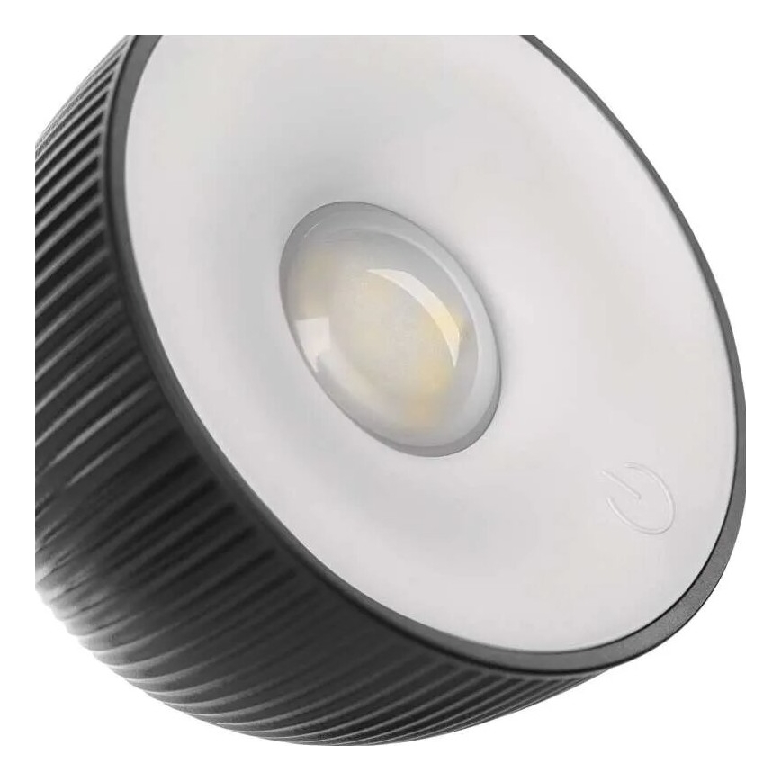 Lámpara de mesa LED regulable y recargable magnética 4en1 LED/4,2W/3,7V 4000K 1200mAh negro