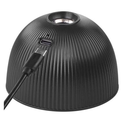 Lámpara de mesa LED regulable y recargable magnética 4en1 LED/4,2W/3,7V 4000K 1200mAh negro