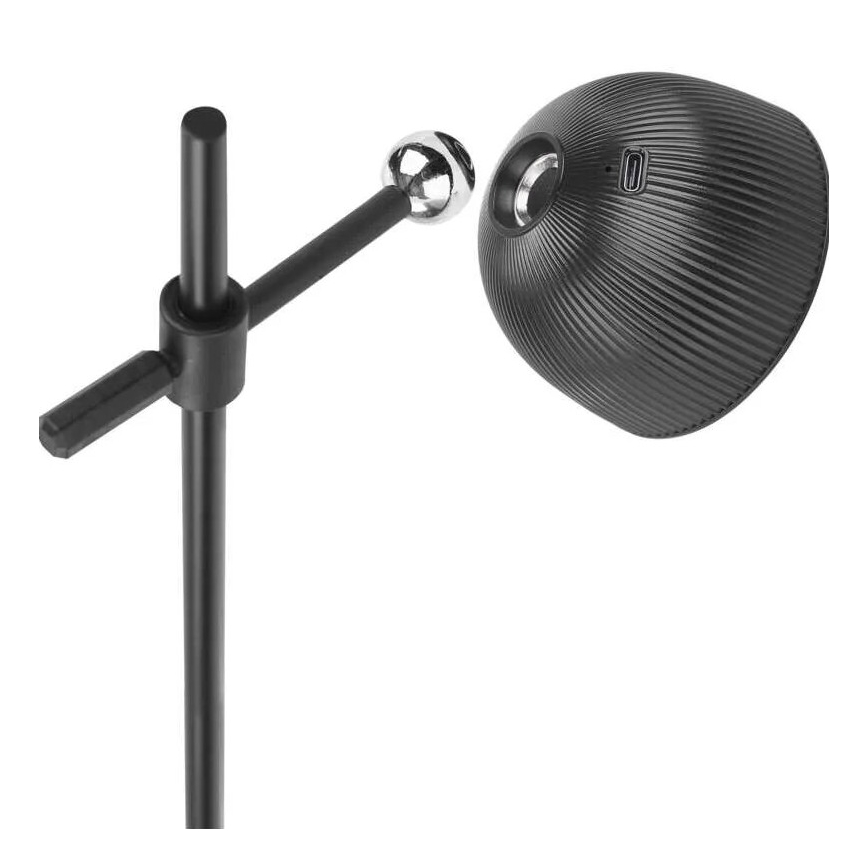 Lámpara de mesa LED regulable y recargable magnética 4en1 LED/4,2W/3,7V 4000K 1200mAh negro
