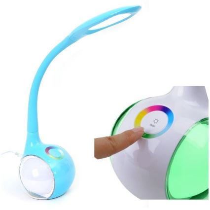 Lámpara de mesa LED RGB regulable LED/7W/230V azul